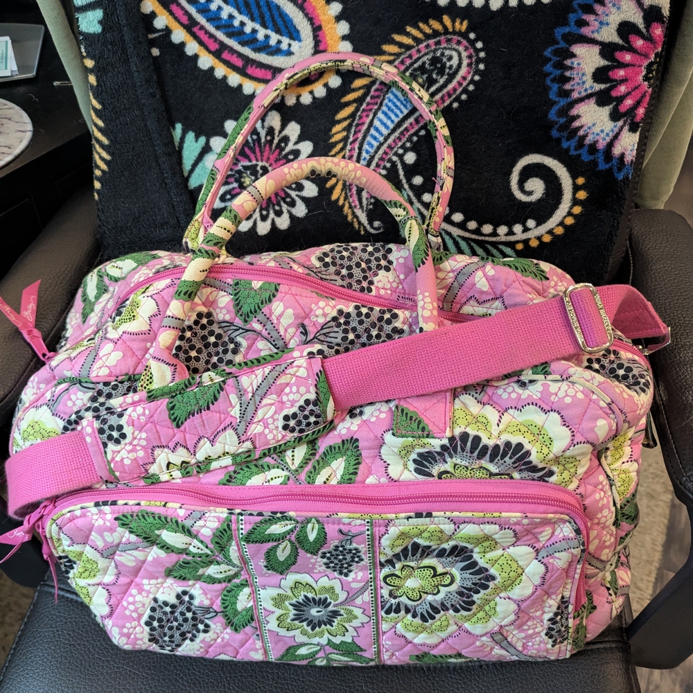Vera Bradley Priscilla Pink Weekender